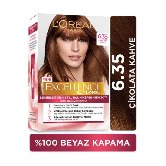 L’Oréal Paris Excellence Creme Saç Boyası 6.35 Çikolata Kahve