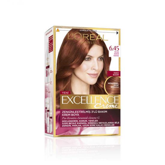 L’Oréal Paris Excellence Creme Saç Boyası 6.45 Bakır Kahve