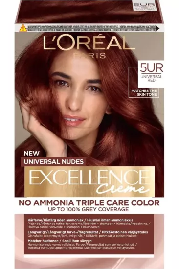 Loreal Paris Excellence Creme Saç Boyası 5UR Nude Kızıl
