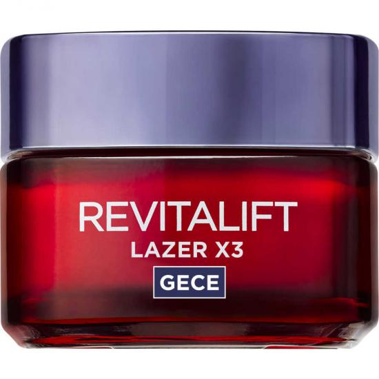 L’Oréal Paris Revitalift Lazer X3 Yoğun Yaşlanma Karşıtı Gece Bakım Kremi
