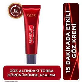 Loreal aris Revitalift Lazer Eyebag Instant Eraser Göz Altı Torba Görünümüne Karşı Etkili Göz Kremi 15 ml