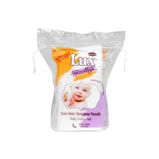 Lux Bebe Temizleme Pamuğu Kare 40’lı