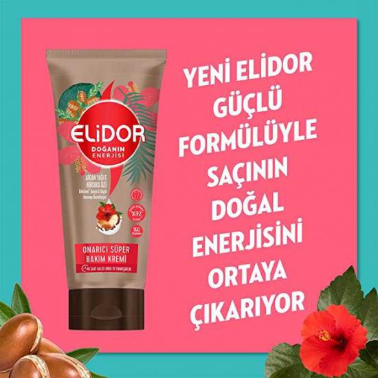 Elidor Doğanın Enerjisi Argan Yağı Onarıcı Süper Saç Bakım Kremi 170 ml