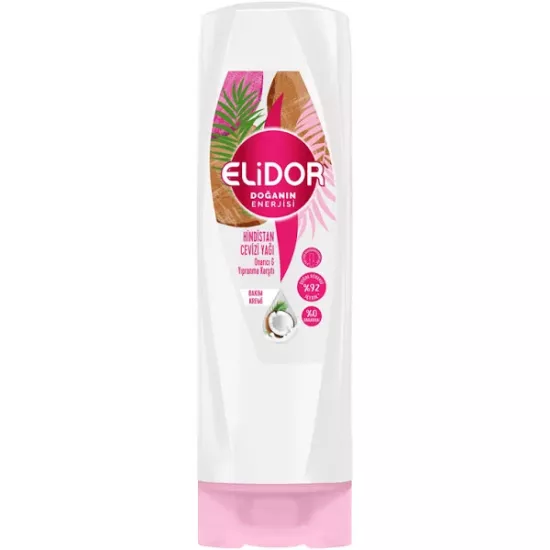 Elidor Hindistan Cevizi Yağı Onarıcı Yıpranma Karşıtı Saç Bakım Kremi 350 ml