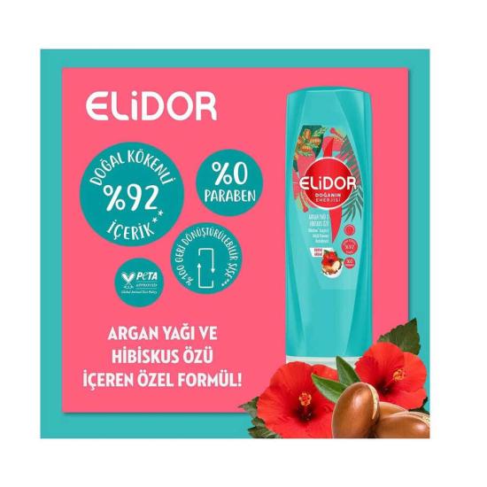 Elidor Argan Yağı Hibiskus Özü Dökülme Karşıtı Saç Kremi 350 ml