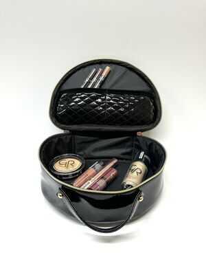 Muuda Siyah Nakışlı Yarım Ay Büyük Çanta