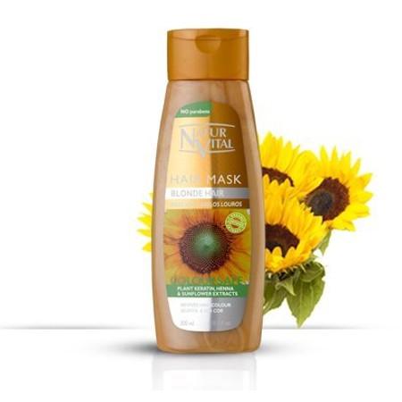 Natur Vital Coloursafe Blonde Hair Mask - Sarı Saçlar için Renk Koruyucu Bakım Maskesi 300 ml