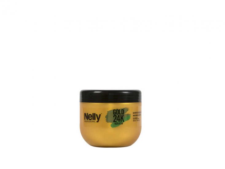 Nelly Professional Gold Keratin 24K Mask- Gold Keratin içeren 24K Saç Maskesi 500 ml