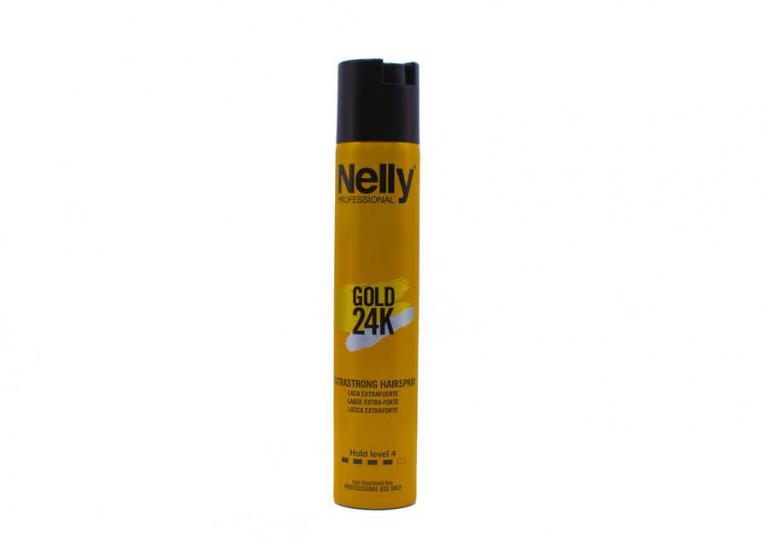 Nelly Professional Gold 24K Hair Spray Extra Strong- 24K Ekstra Sert Saç Spreyi 300 ml