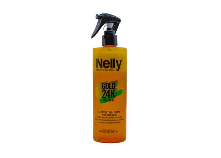 Nelly Professional Gold Keratin 24K Two Phase Conditioner- 24K Çift Fazlı Bakım Kremi 400 ml