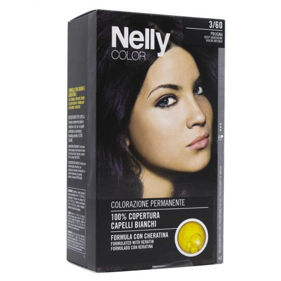 Nelly Color Hair Dye Deep Aubergine 3/60- Patlıcan Moru 3/60