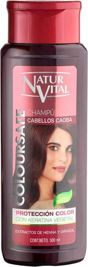 Natur Vital Coloursafe Mahogany Shampoo- Bordo Ve Kızıl Saçlar İçin Kına Özlü Renk Parlatıcı Şampuan 300 ml