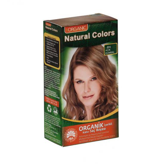 Natural Colors Organik İçerikli Saç Boyası 8N Açık Kumral