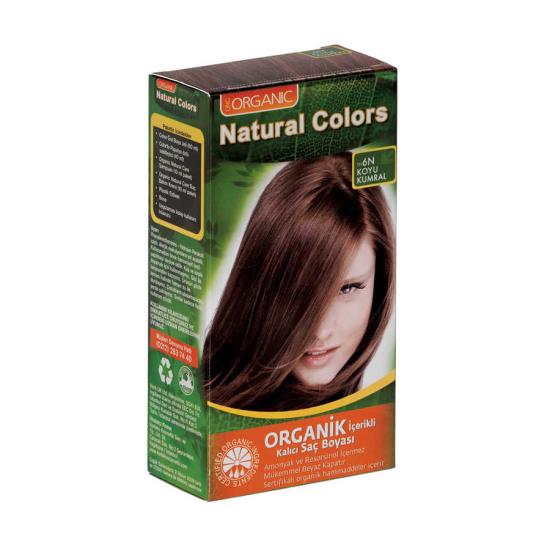 Natural Colors Organik İçerikli Saç Boyası 6N Koyu Kumral