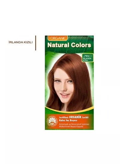 Natural Colors Organik İçerikli Saç Boyası 7RN İrlanda Kızılı