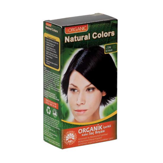 Natural Colors Organik İçerikli Saç Boyası 1N Siyah