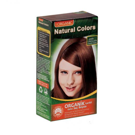 Natural Colors Organik İçerikli Saç Boyası 6KR Çikolata Kahve Kızılı