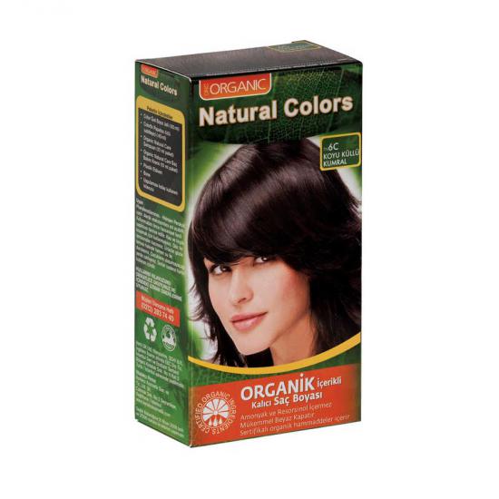Natural Colors Organik İçerikli Saç Boyası 6C Koyu Küllü Kumral