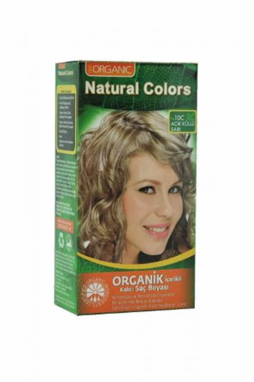 Natural Colors Organik İçerikli Saç Boyası 10C Açık Küllü Sarı