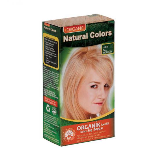 Natural Colors Organik İçerikli Saç Boyası 8D Bal Köpüğü