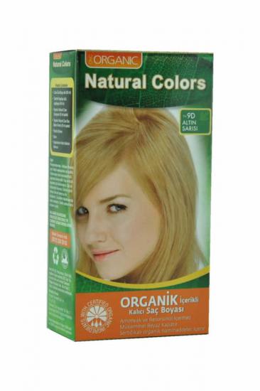 Natural Colors Organik İçerikli Saç Boyası 9D Altın Sarısı