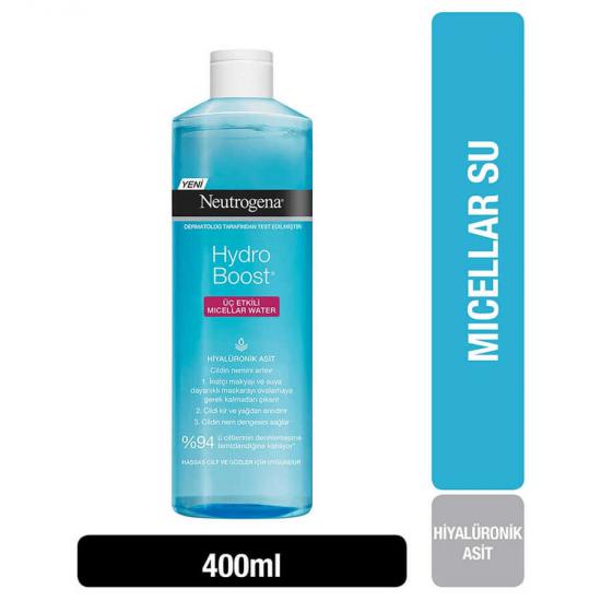 Neutrogena Hydro Boost 3 Etkili Makyaj Temizleme Suyu 400 ml