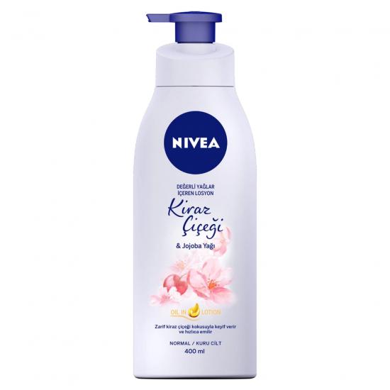 Nivea Değerli Yağlar İçeren Losyon Kiraz Çiçeği & Jojoba Yağı 400 ml