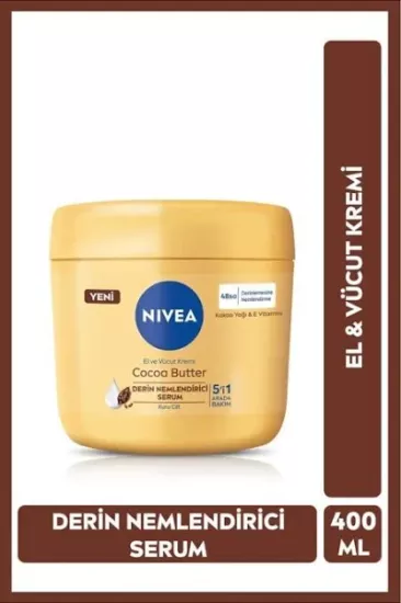 Nivea Cocoa Butter El ve Vücut Bakım Kremi 400 ml