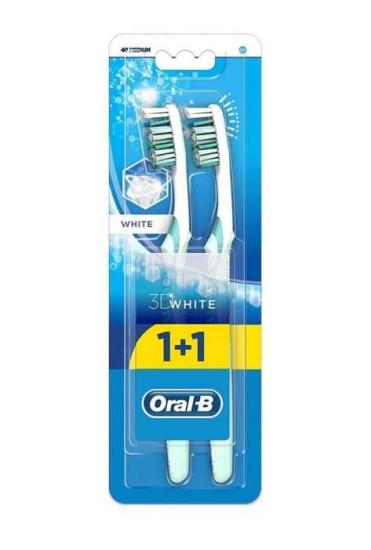 Oral-B Advantage 3D White Medium Diş Fırçası 1+1