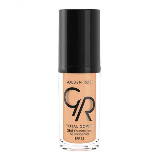 Golden Rose Total Cover 2 in1 Fondöten & Kapatıcı 07 Natural