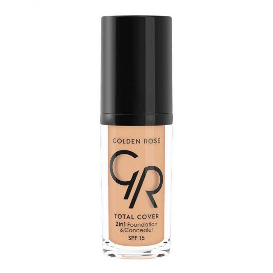 Golden Rose Total Cover 2 in1 Fondöten & Kapatıcı 12 Light Beige