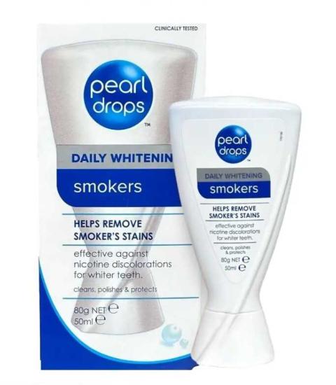 Pearl Drops Smokers Stain Removing Daily Whitening - Beyazlatıcı Diş Cila Macunu 50ml