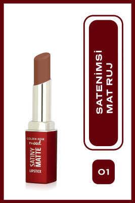 Golden Rose Mood Satiny Matte Lipstick 01