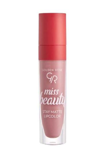 Golden Rose Miss Beauty Stay Matte Lipcolor Likit Ruj 01 Blush Nude