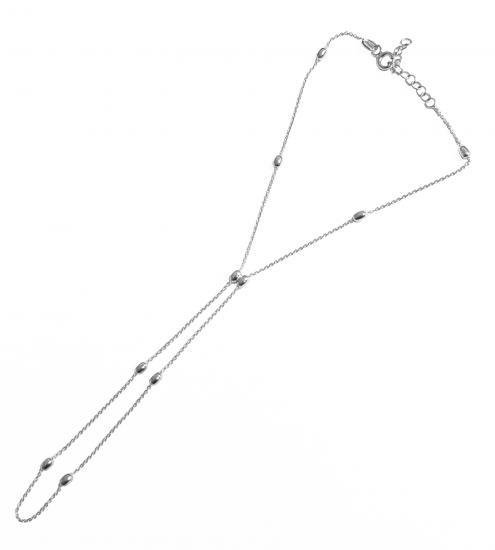 Taşsız Topçuklu Zincir Gümüş Şahmeran Bileklik