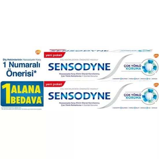 Sensodyne Çok Yönlü Koruma Diş Macunu 75 ml Set