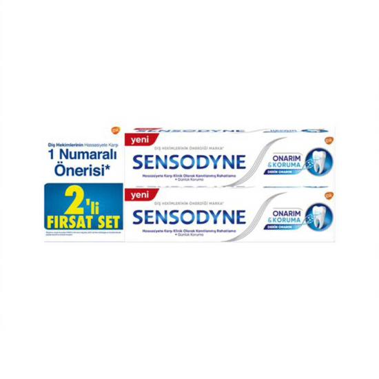 Sensodyne Onarım Koruma Diş Macunu 75 ml + 75 ml