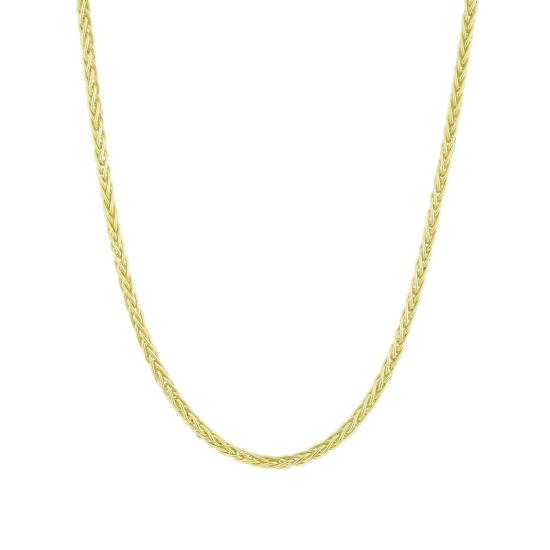 Spiga Haddeli - 14 Ayar Gerçek Altın Zincir Kolye - Kalınlık 2.00 mm (585 Damgalı)