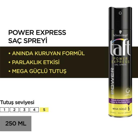 Taft Power Express Saç Spreyi 250 ml