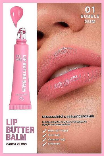 Golden Rose Lip Butter Balm Care&Gloss Renkli Dudak Parlatıcısı 01 Bubble Gum
