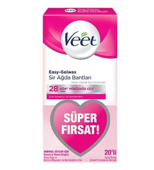 Veet  Sir Ağda Bantı 20 li