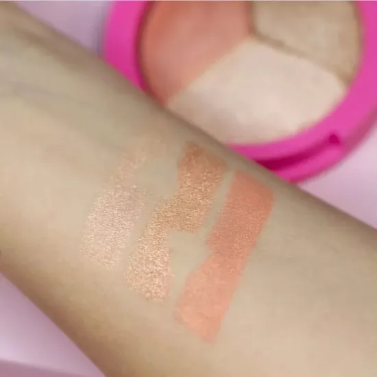 Golden Rose Miss Beauty Glow Baked Trio Allık- Highlighter