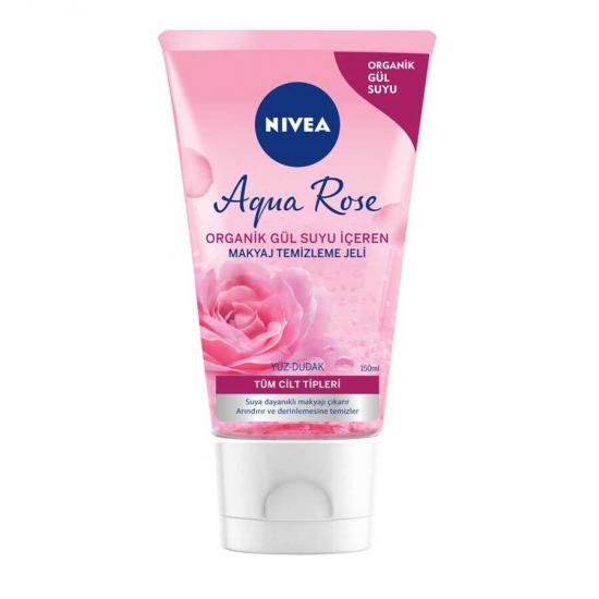 Nivea Aqua Rose Organik Gül Suyu İçeren Yüz Dudak Makyaj Temizleme Jeli 150 ml