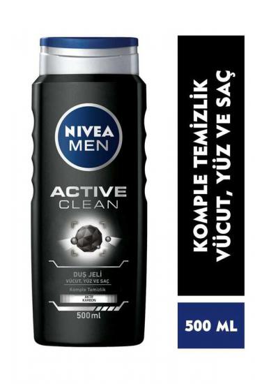 Nivea Men Active Clean Kömürlü Duş Jeli 500 ml