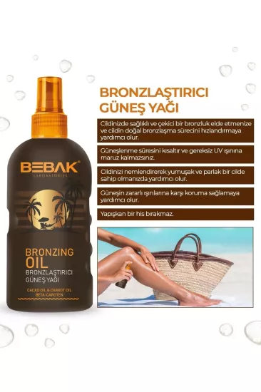 Bebak Bronzlaştırıcı Güneş Yağı 150 ml