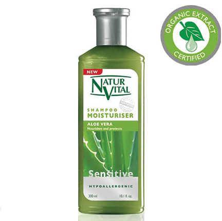 Natur Vital Aloe Vera Sensitive Shampoo- Hassas Saç Derisi için Aloe Vera’lı Şampuan 300 ml