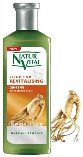 Natur Vital Sensitive Revitalising Shampoo Gingseng- Yeniden Canlandırıcı Ginseng Şampuan 300 ml