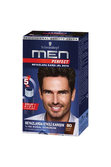 Schwarzkopf Perfect Men Saç Boyası 80 Kahve Siyah