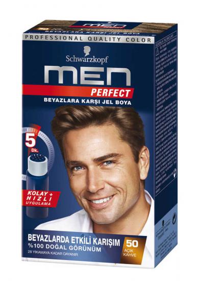 Schwarzkopf Perfect Men Saç Boyası 50 Açık Kahve