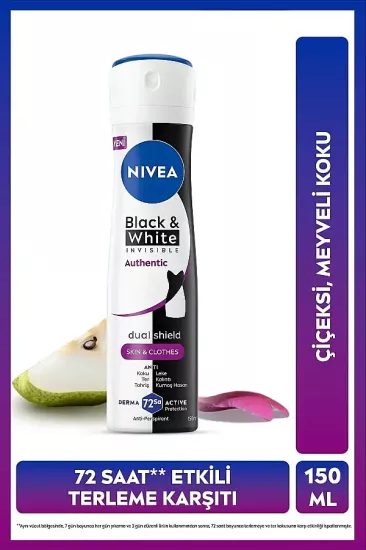 Nivea Women Black&White Invisible Authentic Deodorant 150 ml